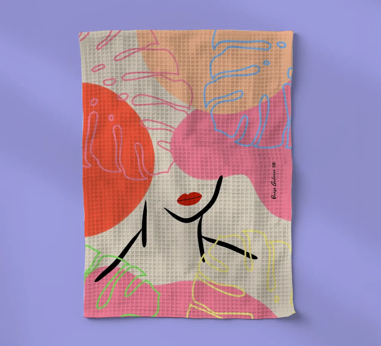 Subtle Drift torchon de Mike Leymi