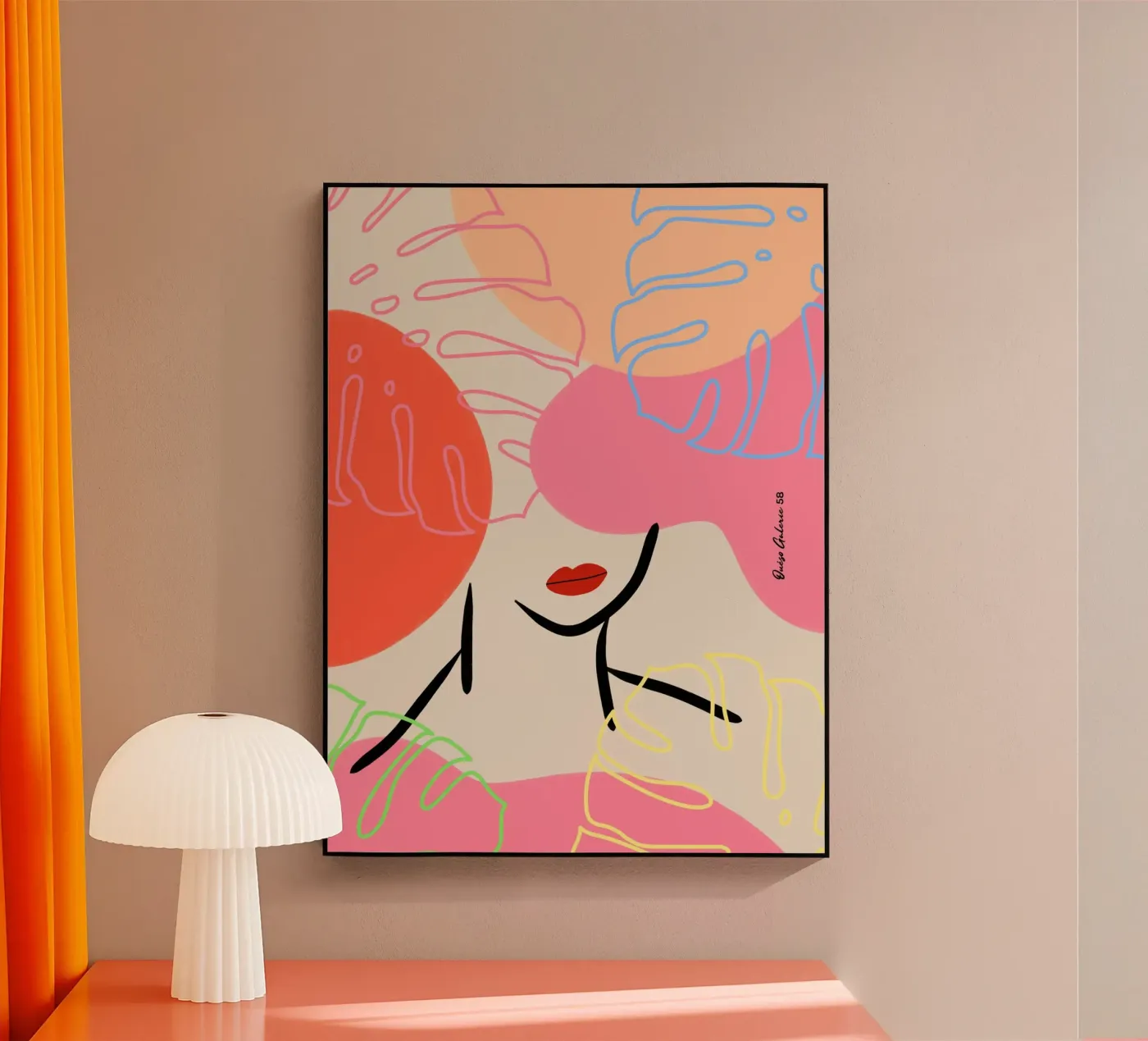 Subtle Drift acryl van Mike Leymi