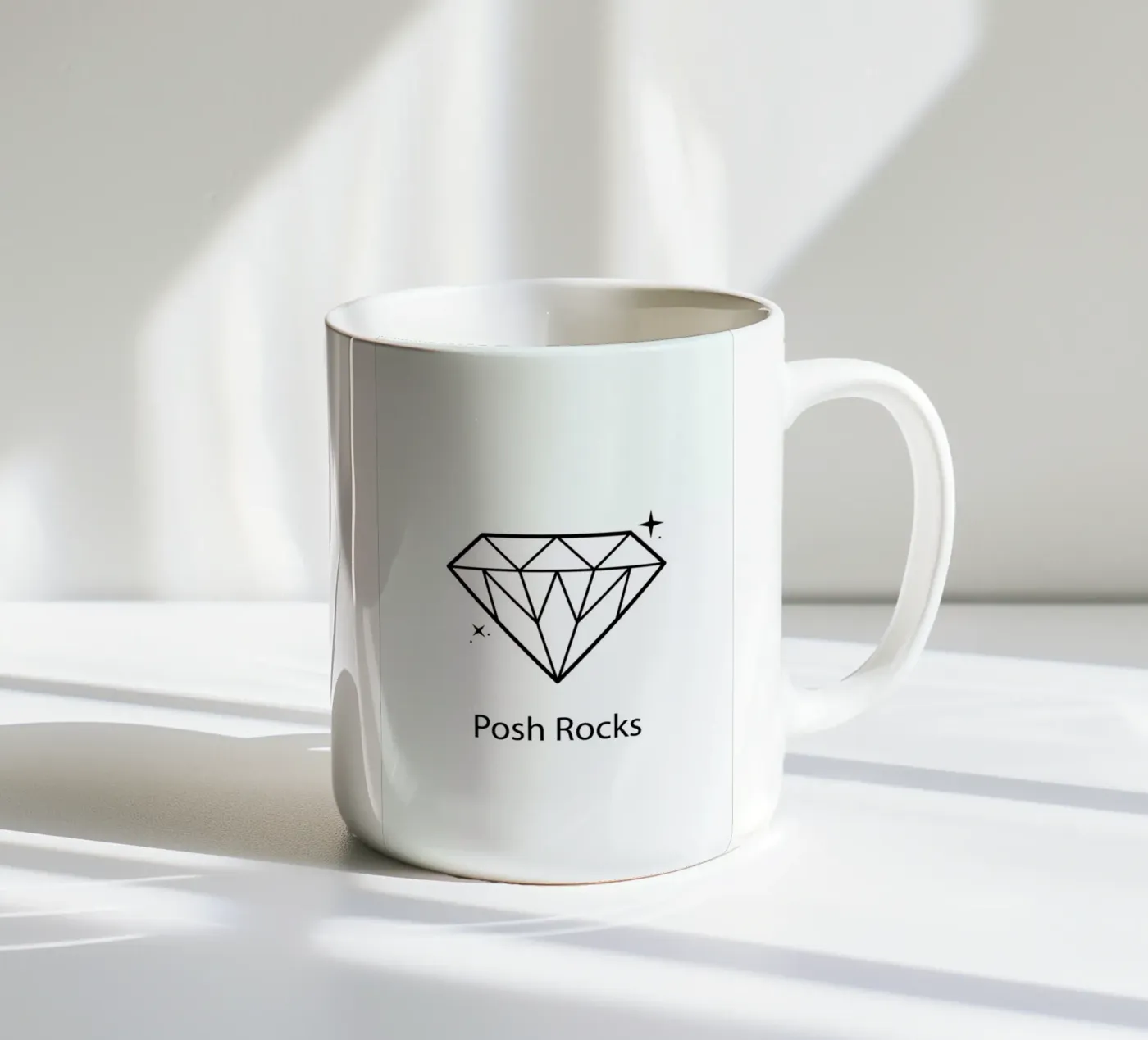 Posh ceramic mug by Chris Wharton