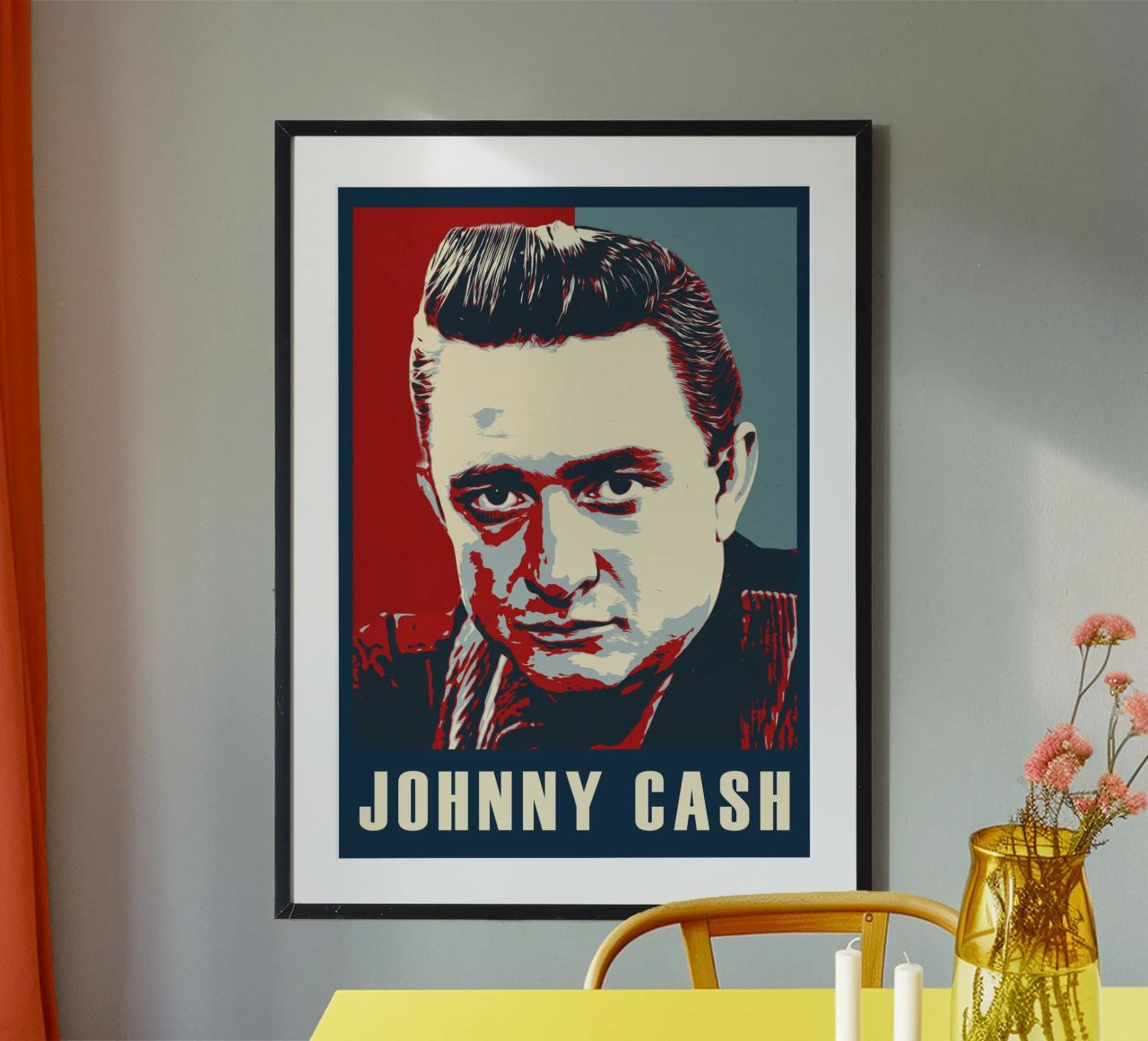 Johnny Cash poster de HopeStudio