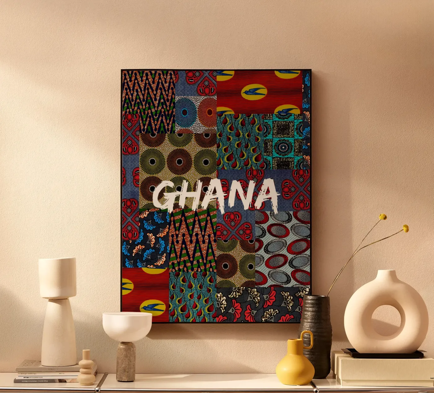 Ghana acrylic glass by Mathudace Créas