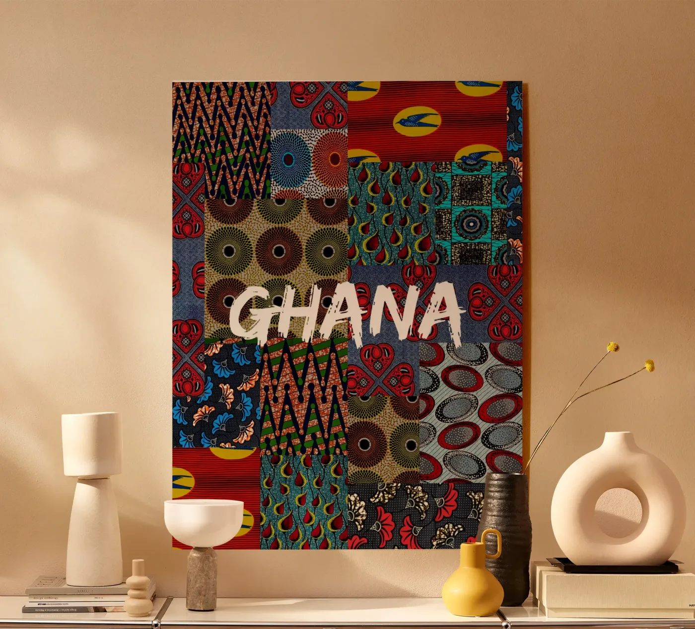 Ghana acrylic glass by Mathudace Créas