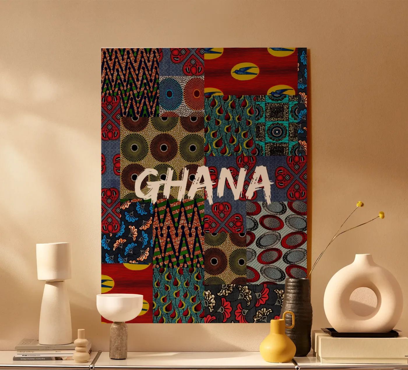 Ghana Acryl-Glas von Mathudace Créas