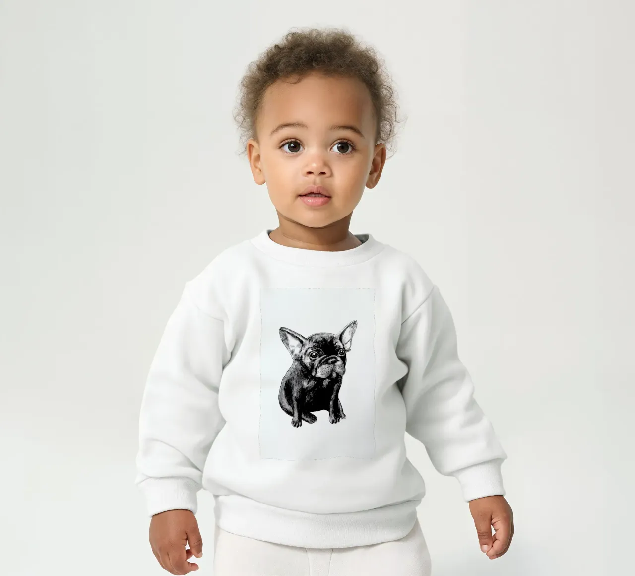 French Bulldog Baby Sweatshirt von Tvinkla