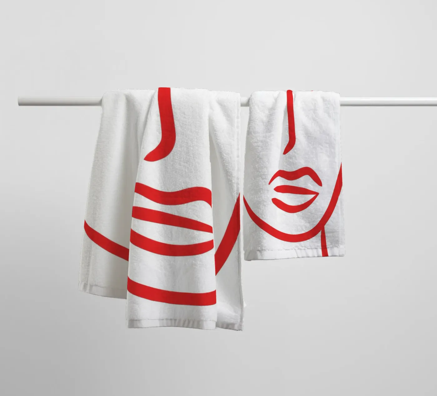 Silent Waves towel by Mike Leymi