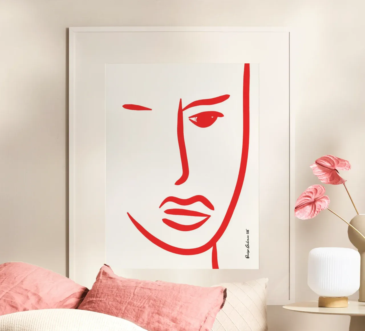 Silent Waves poster con telaio in alluminio da Mike Leymi