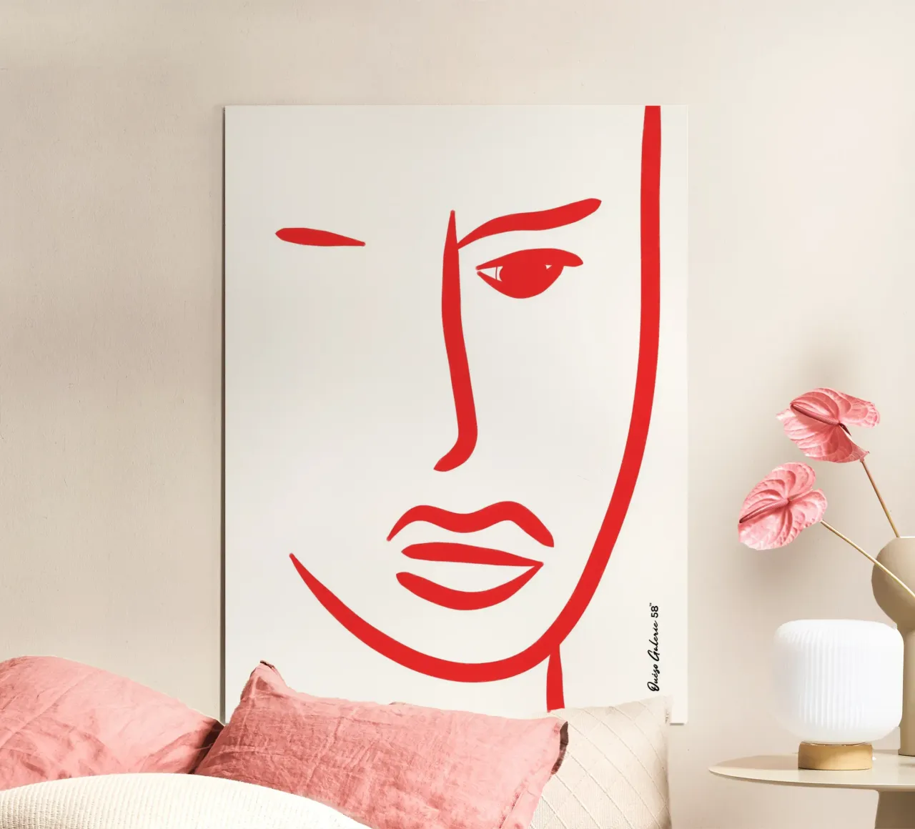 Silent Waves poster con telaio in alluminio da Mike Leymi