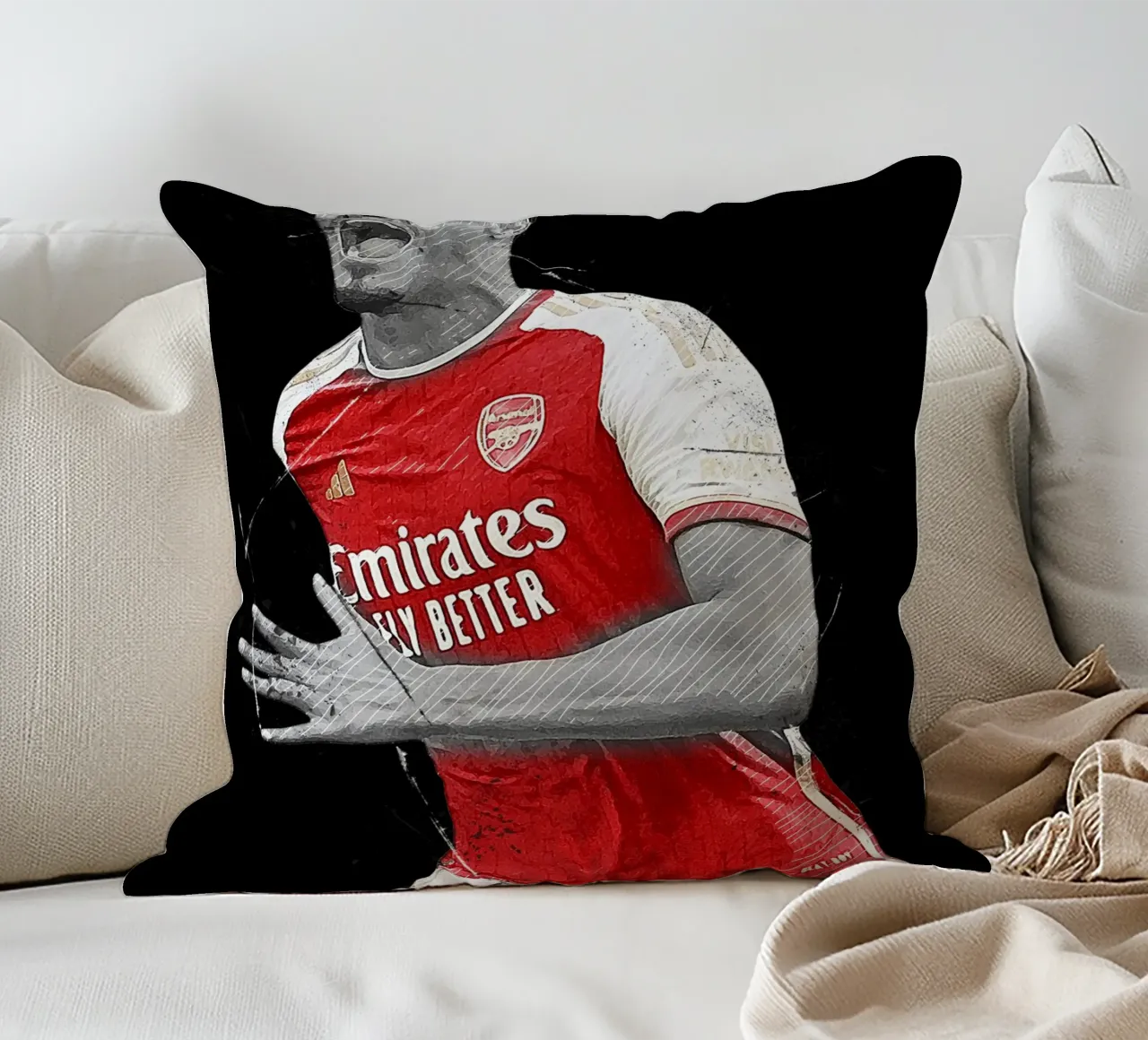 William Saliba Arsenal cuscino da tenten