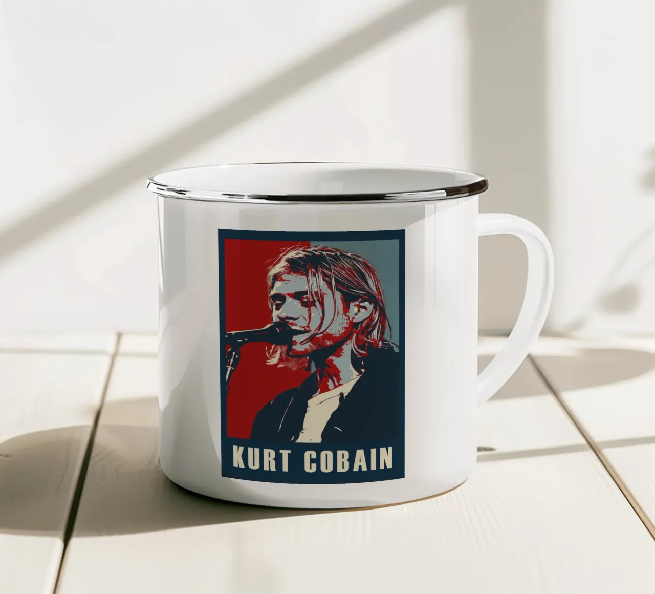 Kurt Cobain tazza in smalto da HopeStudio