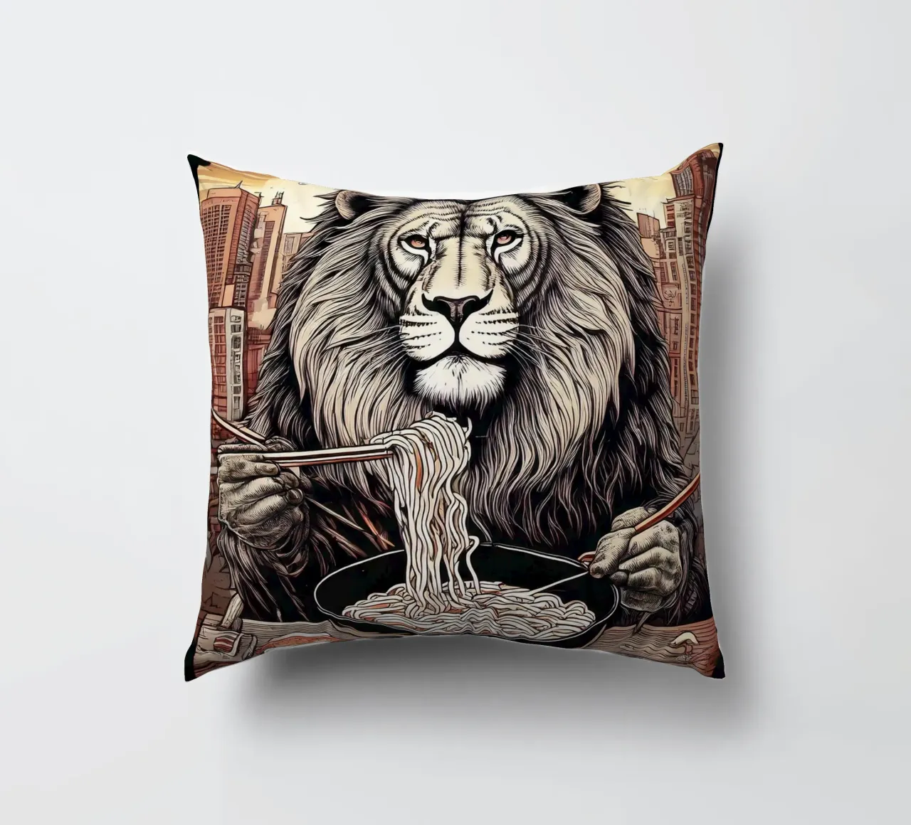 Lion diner cuscino da tylerstudio