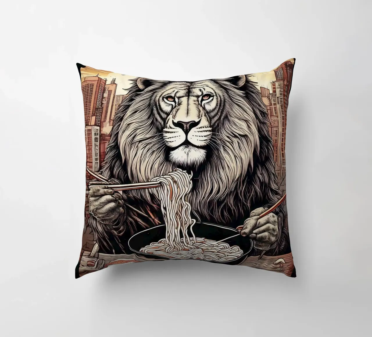 Lion diner cuscino da tylerstudio