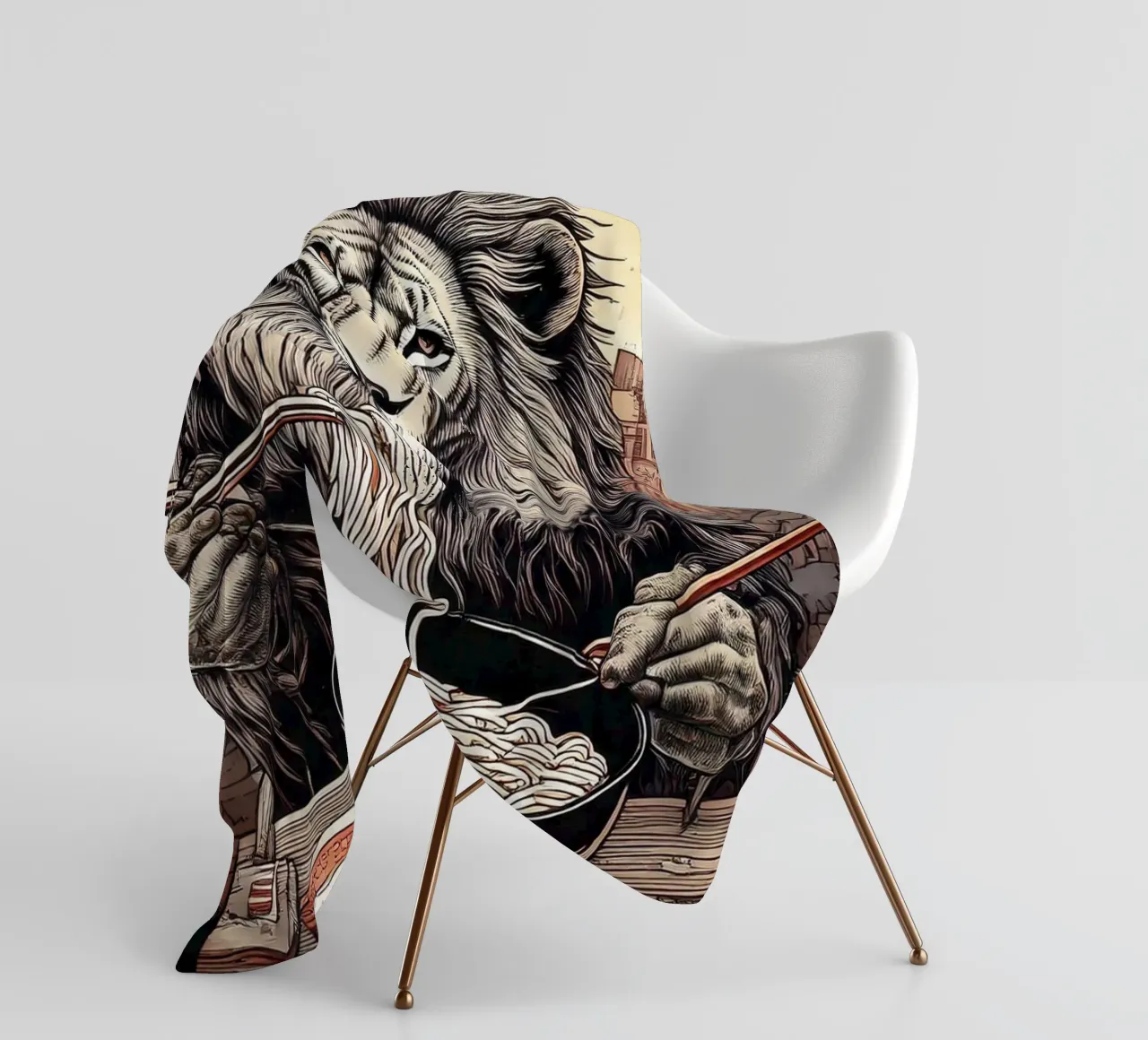Lion diner coperta in pile da tylerstudio