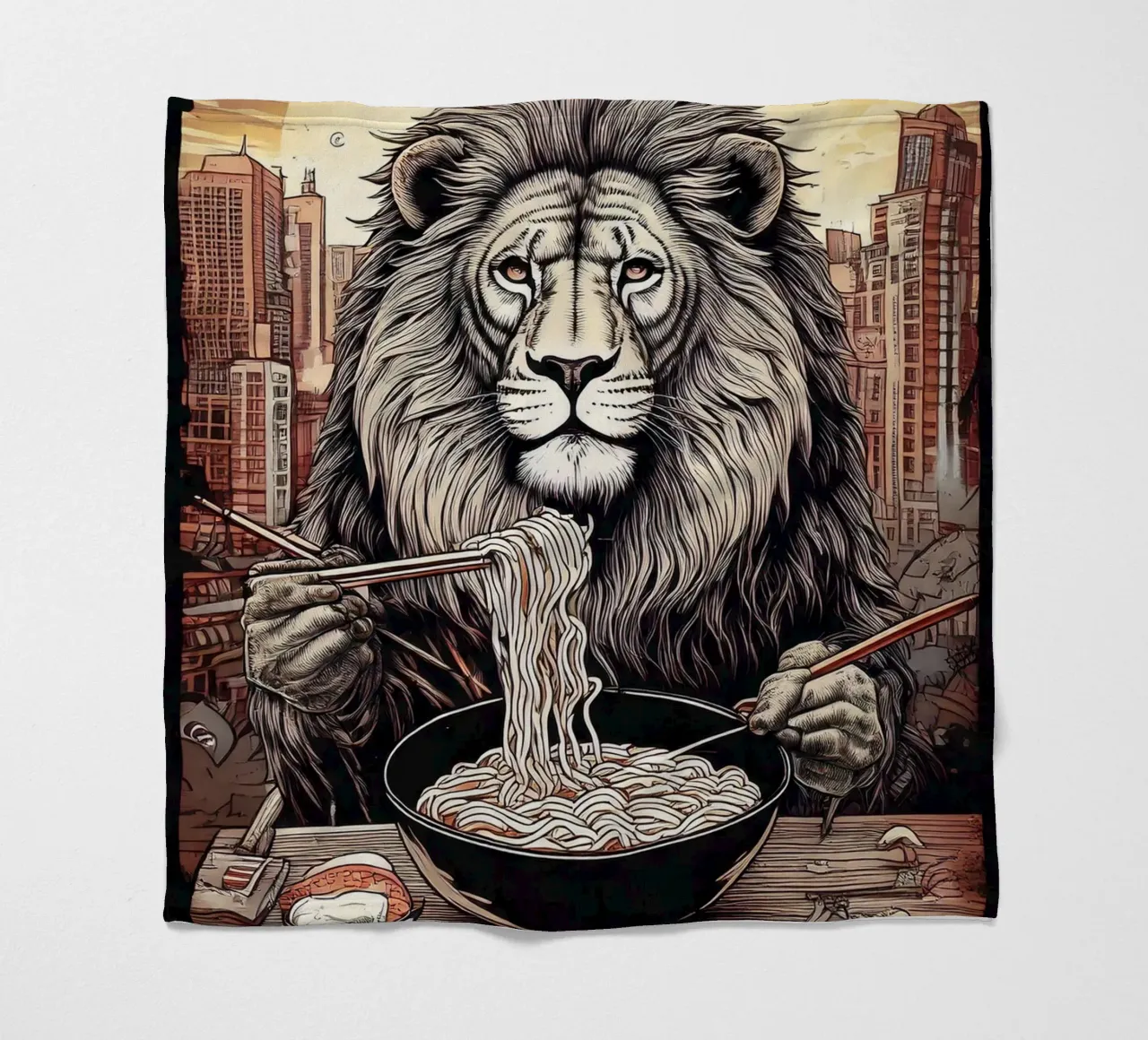 Lion diner coperta in pile da tylerstudio
