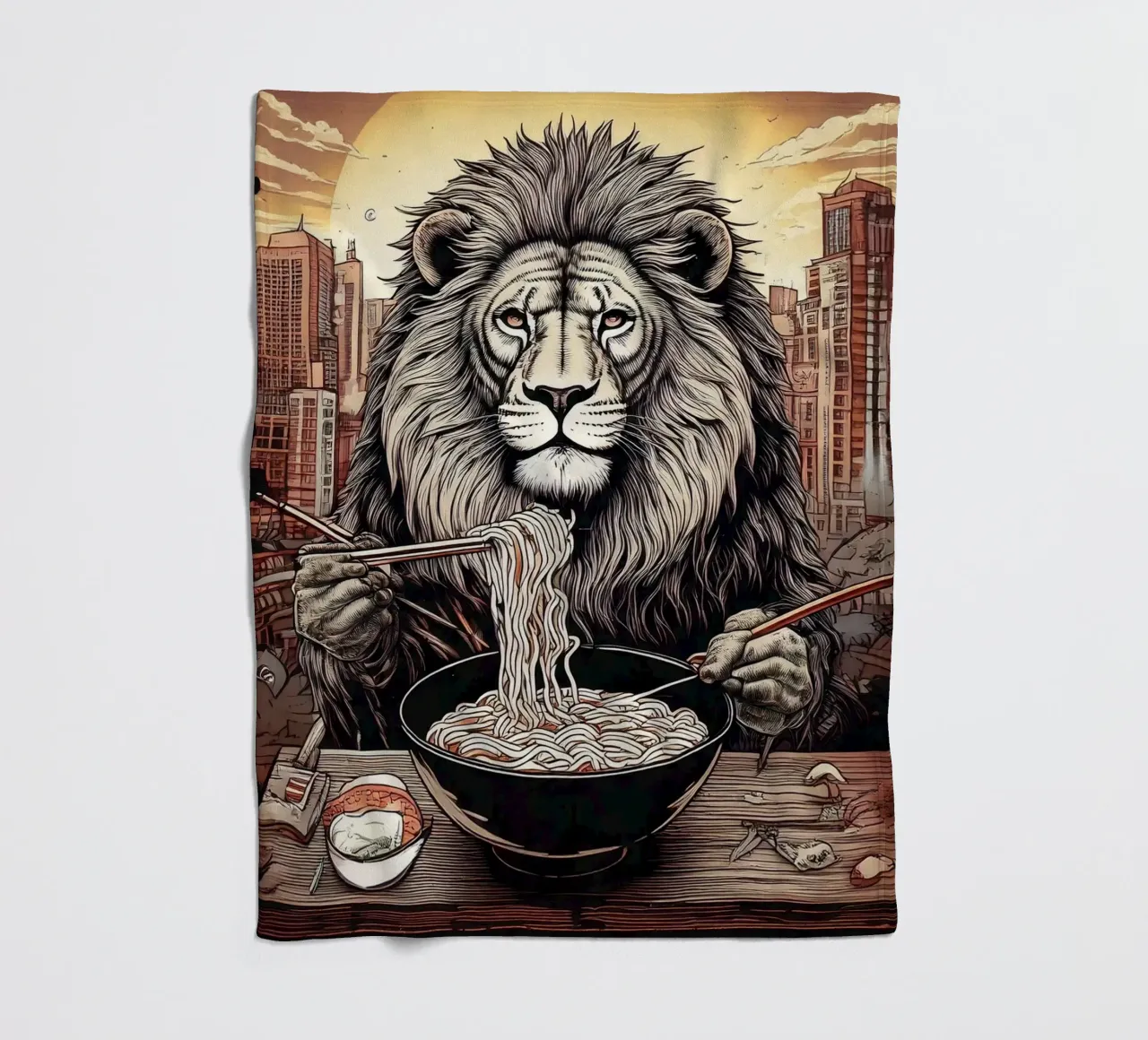 Lion diner coperta in pile da tylerstudio