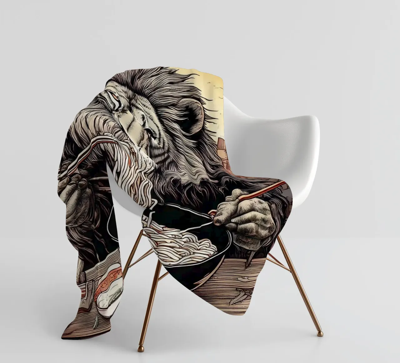 Lion diner coperta in pile da tylerstudio