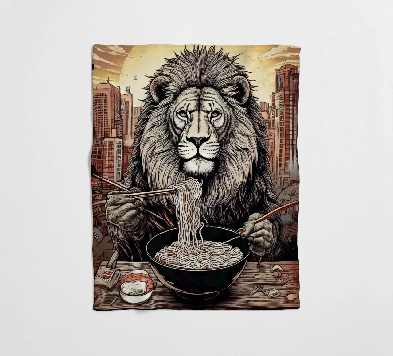 Lion diner coperta in pile da tylerstudio