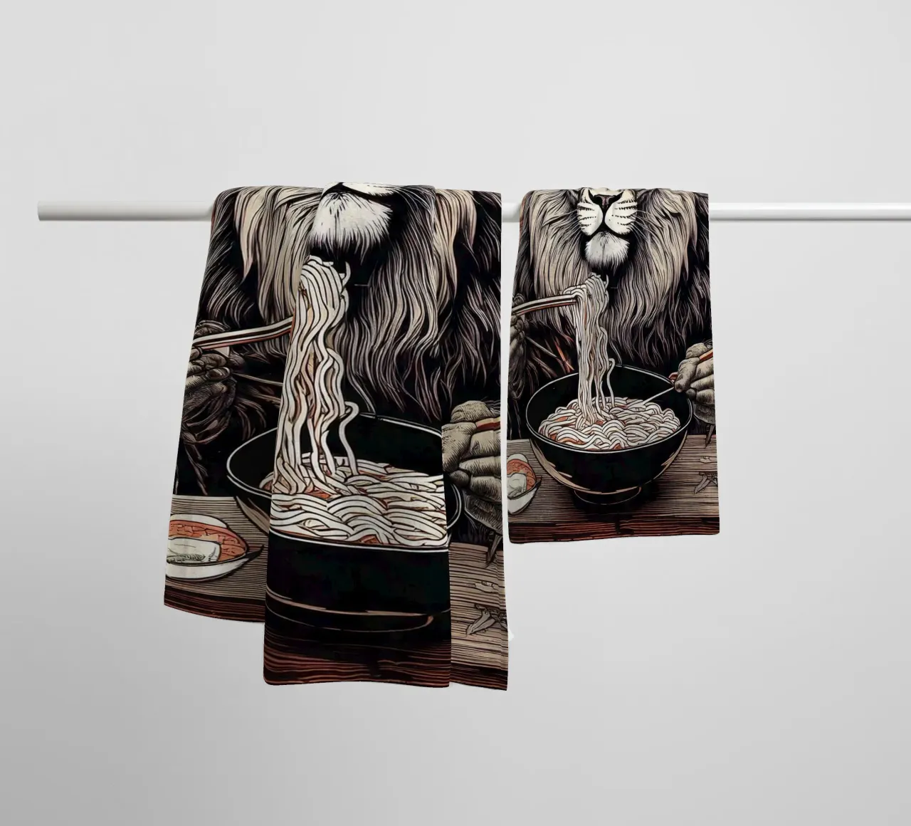 Lion diner asciugamano da bagno da tylerstudio