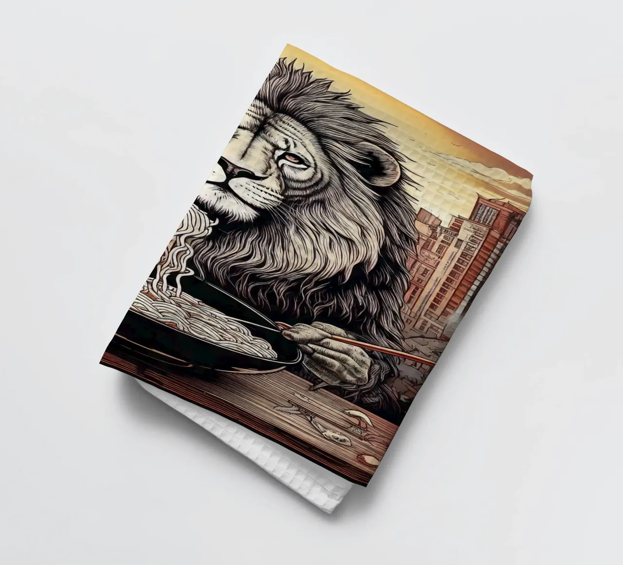 Lion diner canovaccio da cucina da tylerstudio