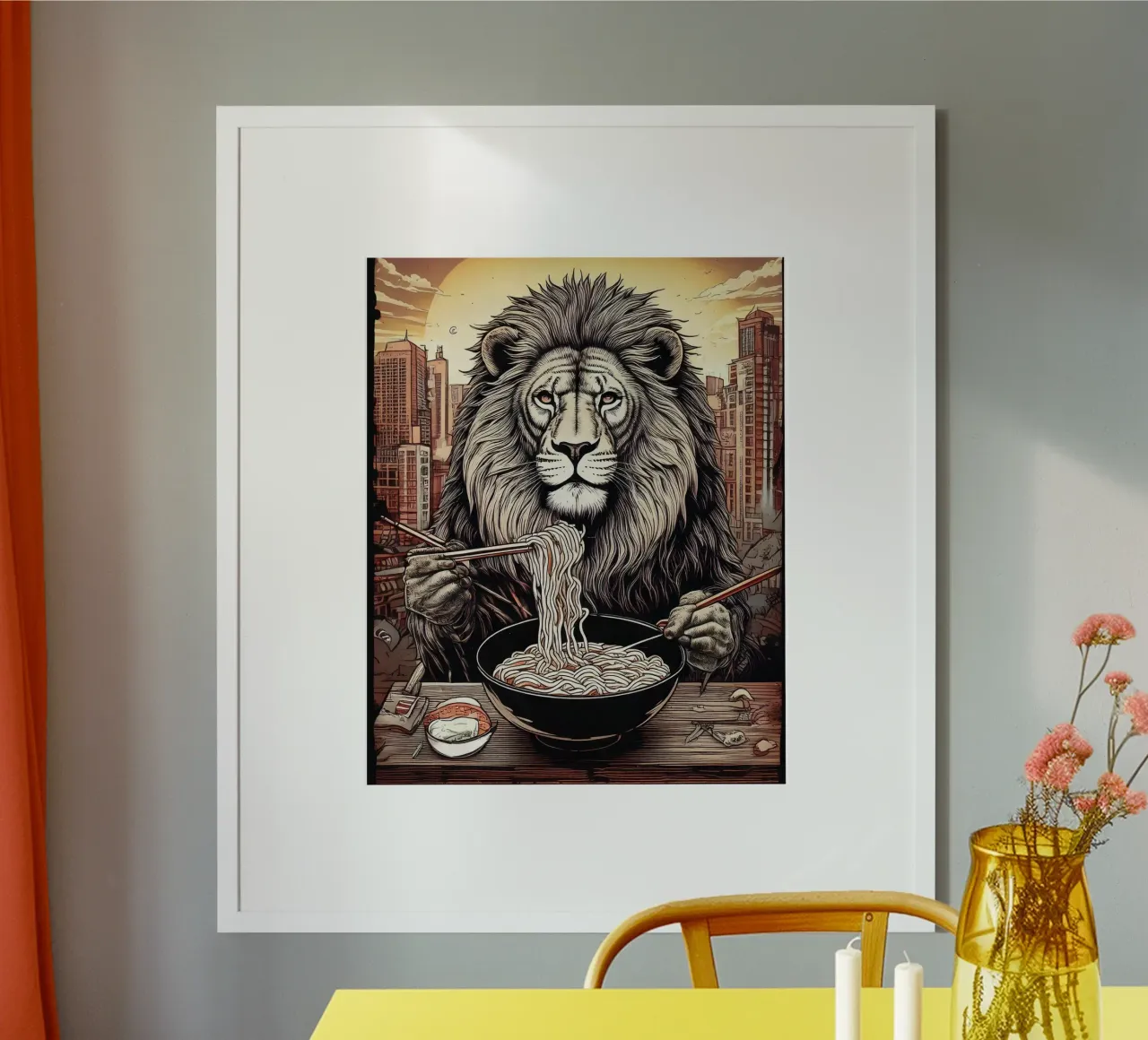 Lion diner carta hahnemühle da tylerstudio