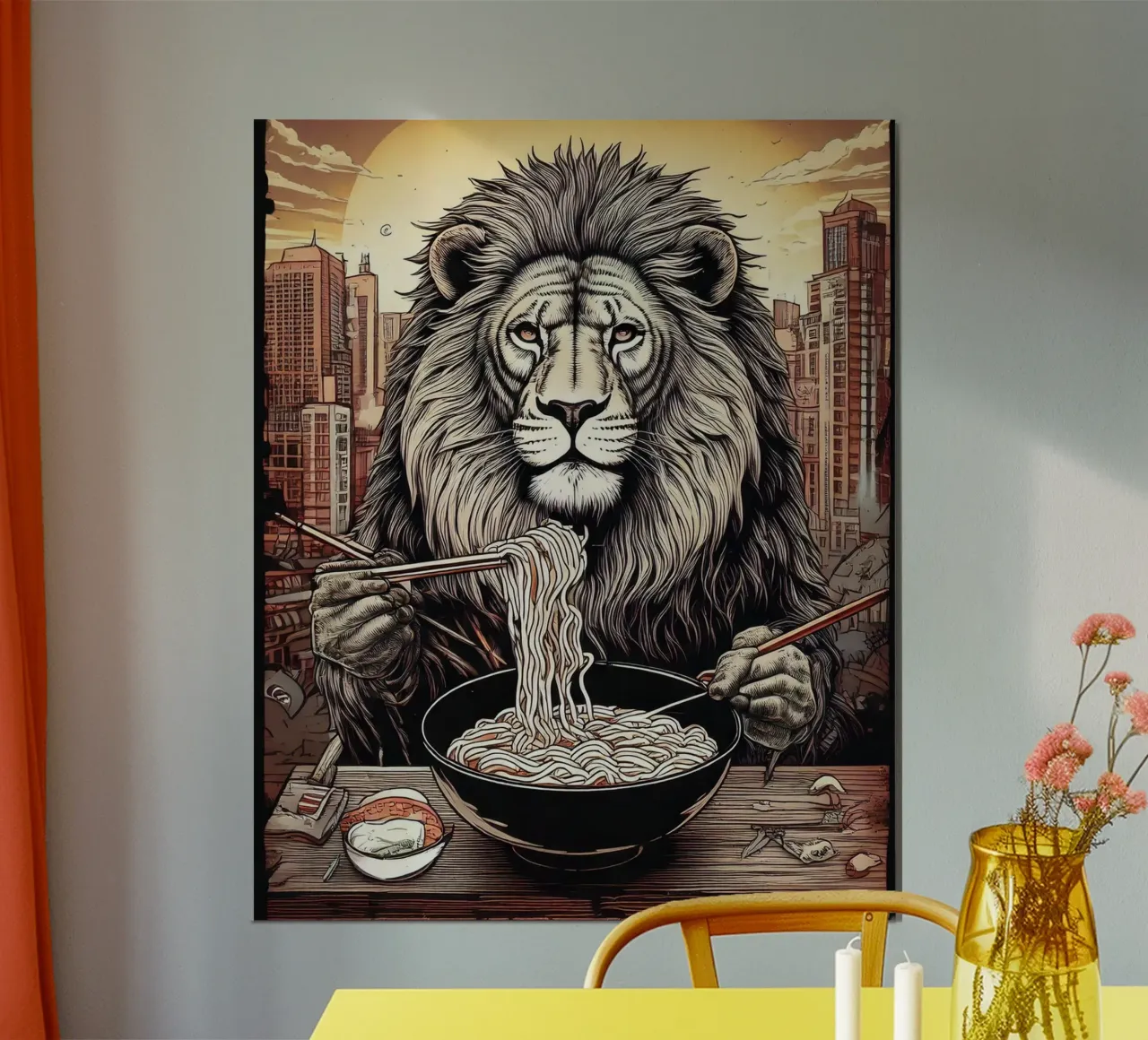 Lion diner carta hahnemühle da tylerstudio