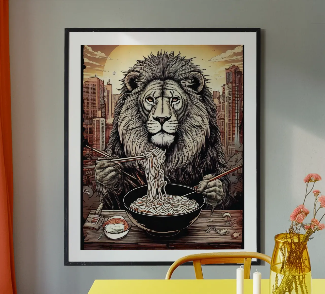 Lion diner carta hahnemühle da tylerstudio