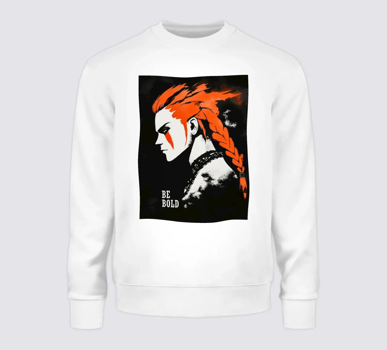 Camicia design Be Bold | Punk Portrait felpa da Autofocus