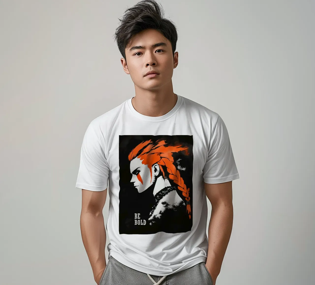 Camicia design Be Bold | Punk Portrait t-shirt da Autofocus