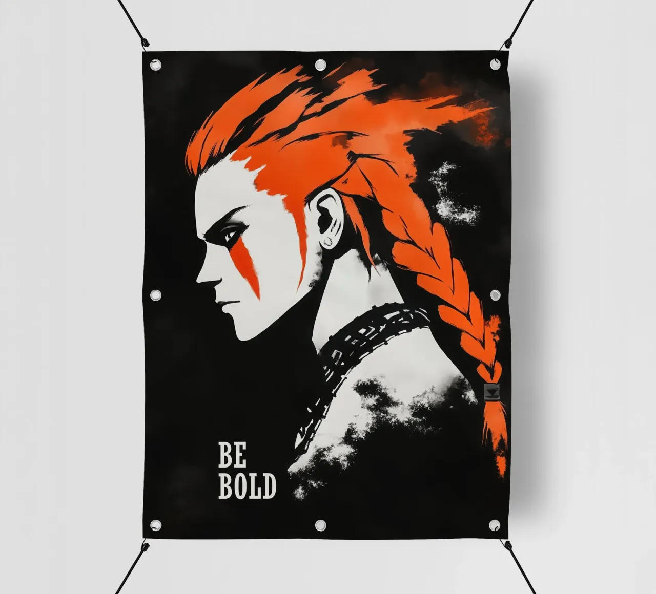 Camicia design Be Bold | Punk Portrait telo in pvc da Autofocus