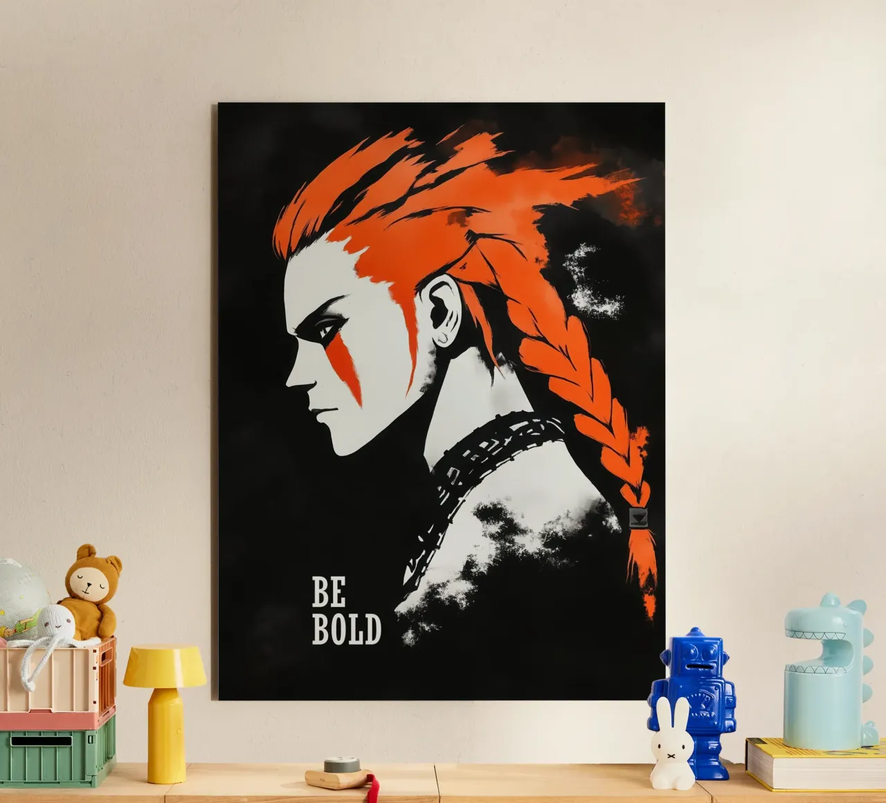 Camicia design Be Bold | Punk Portrait alluminio dibond da Autofocus