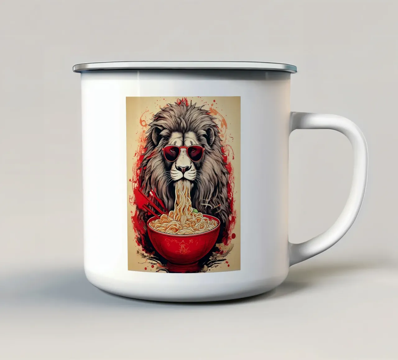 Lion Glasses tazza in smalto da tylerstudio