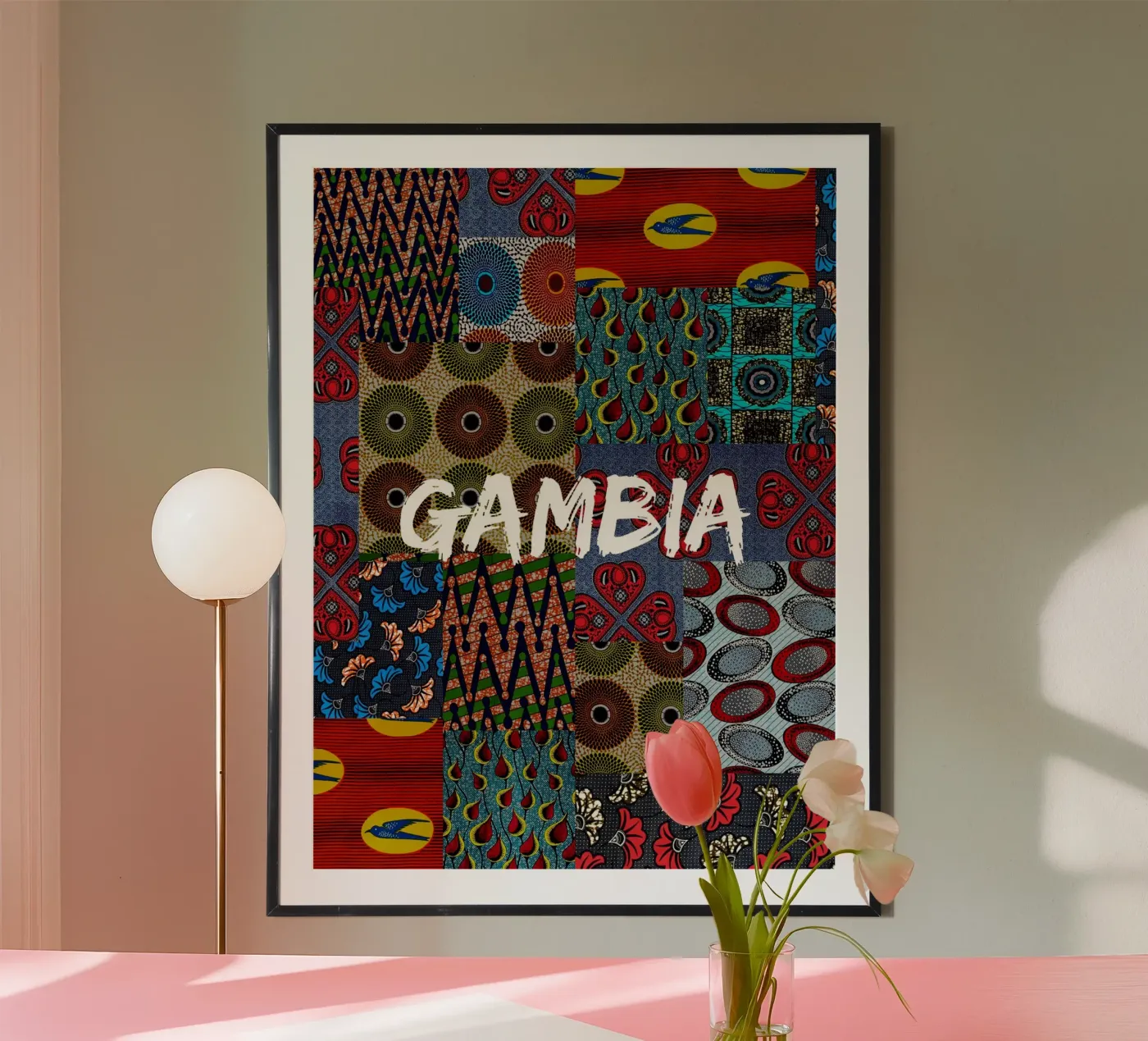 Gambia poster da Mathudace Créas