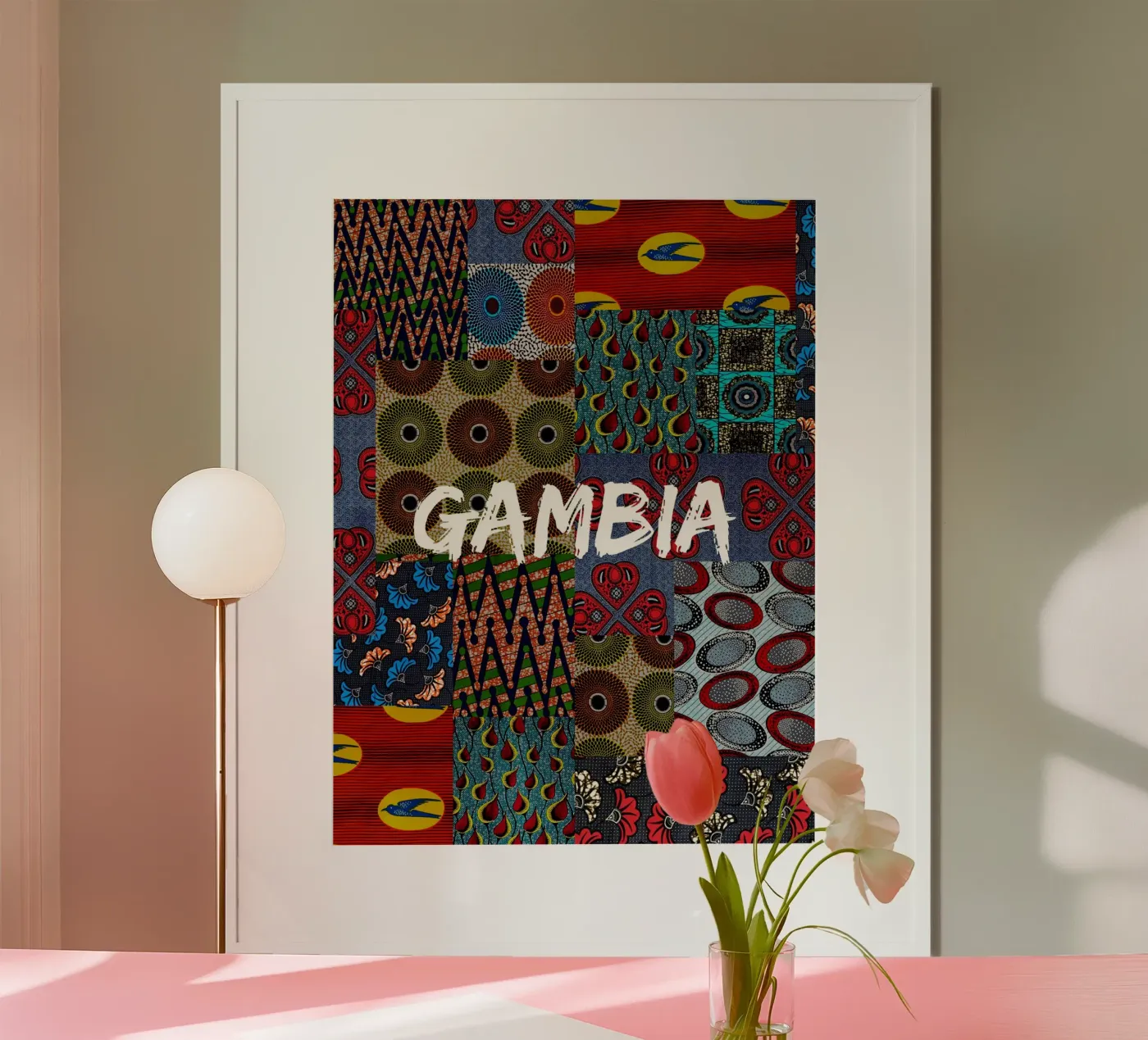 Gambia poster da Mathudace Créas