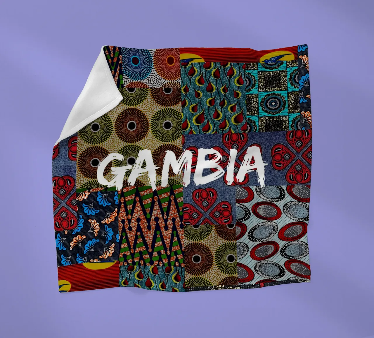 Gambia coperta in pile da Mathudace Créas