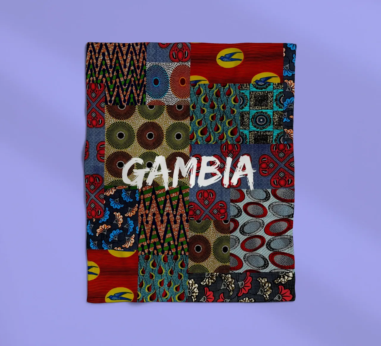 Gambia coperta in pile da Mathudace Créas