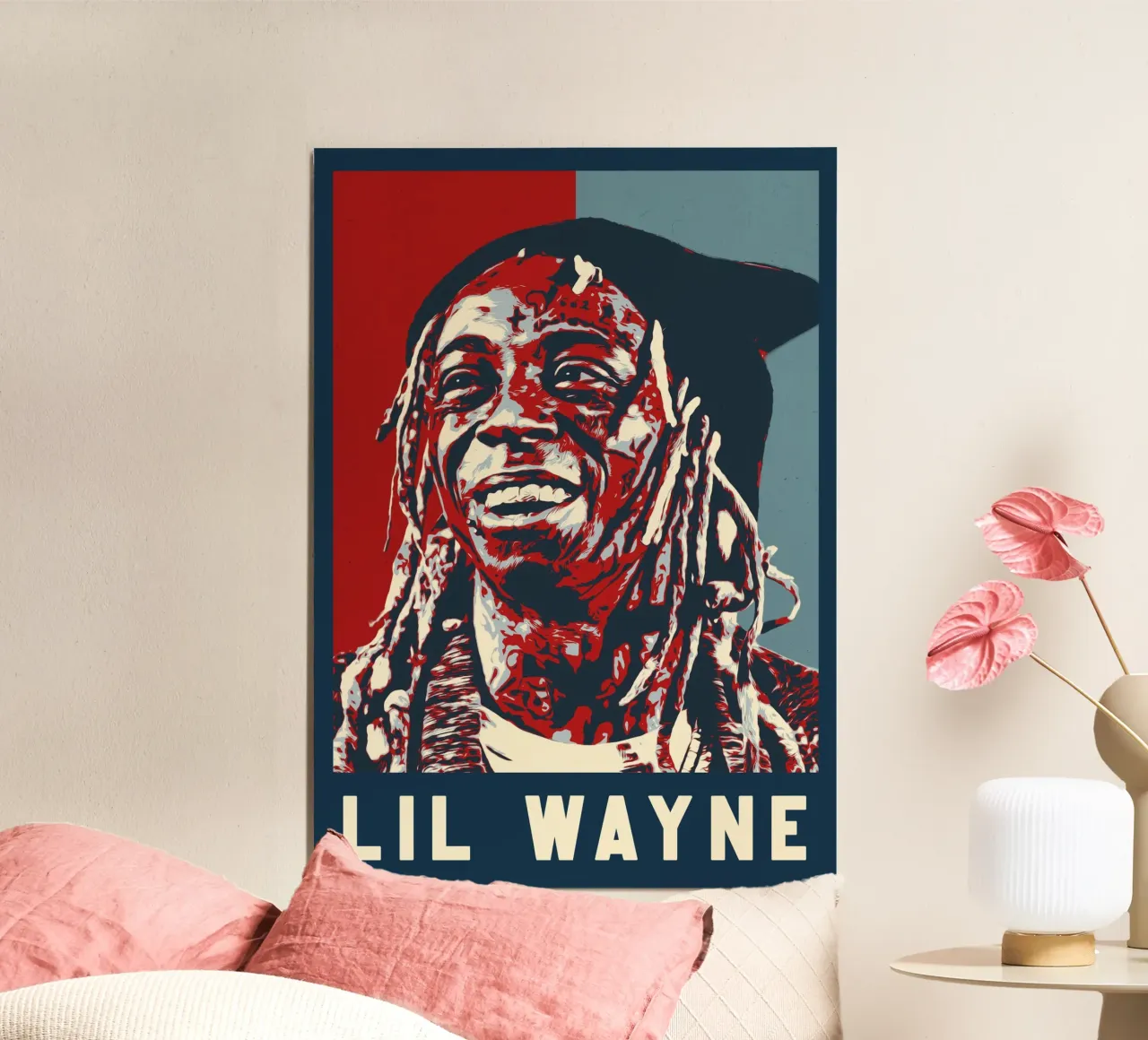 lil wayne poster con telaio in alluminio da HopeStudio