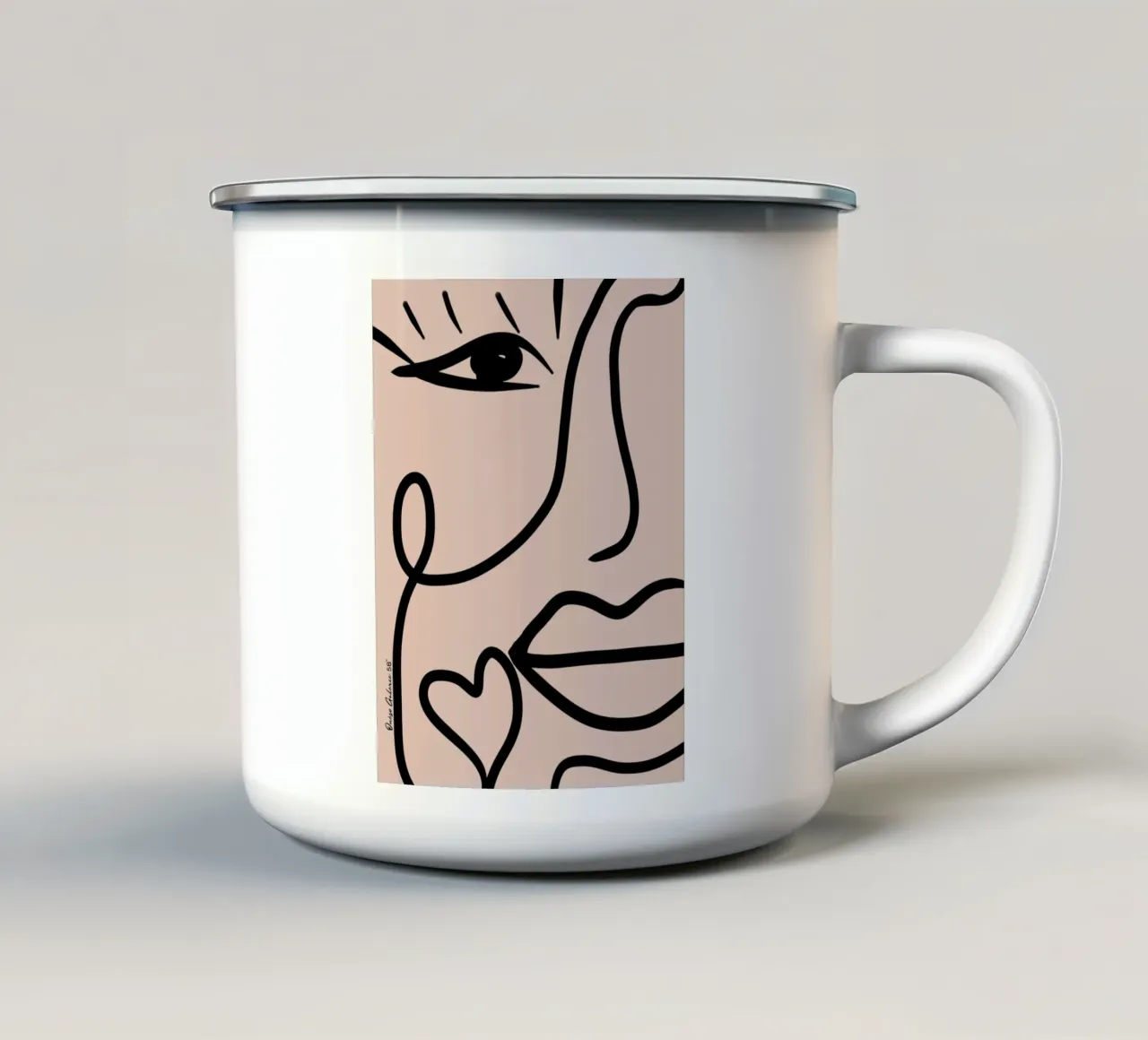 Vibrant Flow tazza in smalto da Mike Leymi