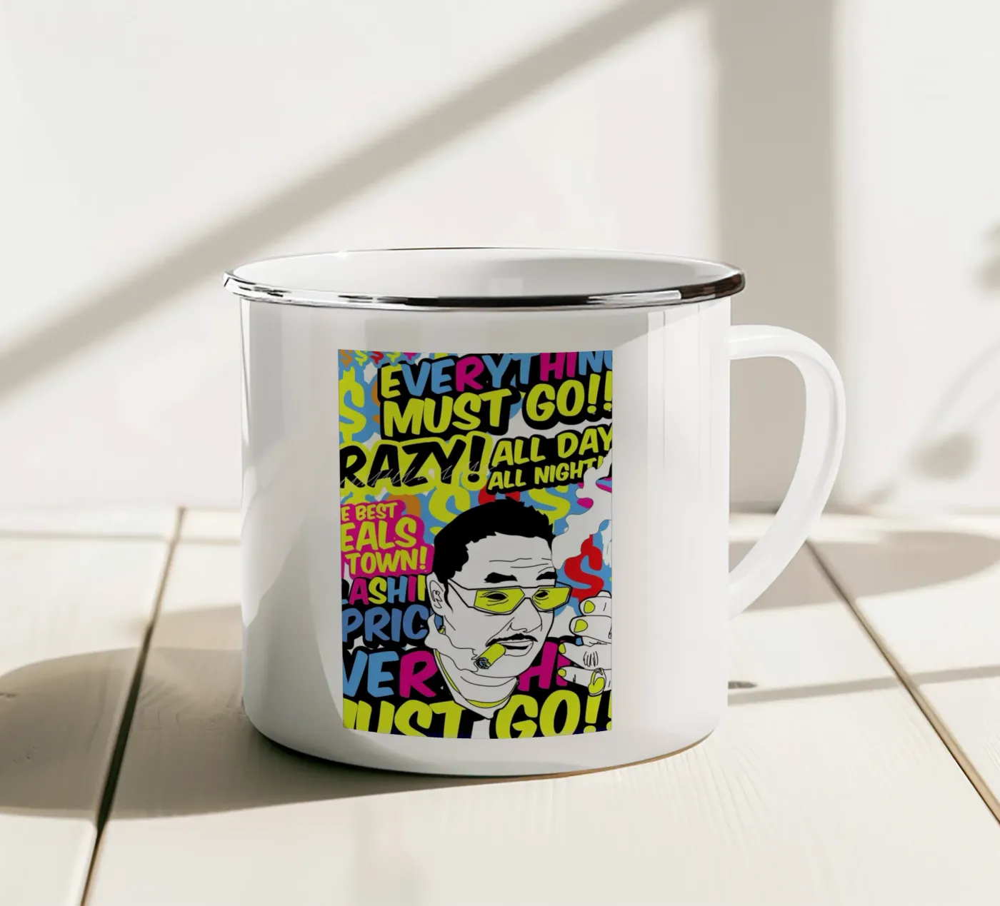 Everything enamel mug by JRuggs