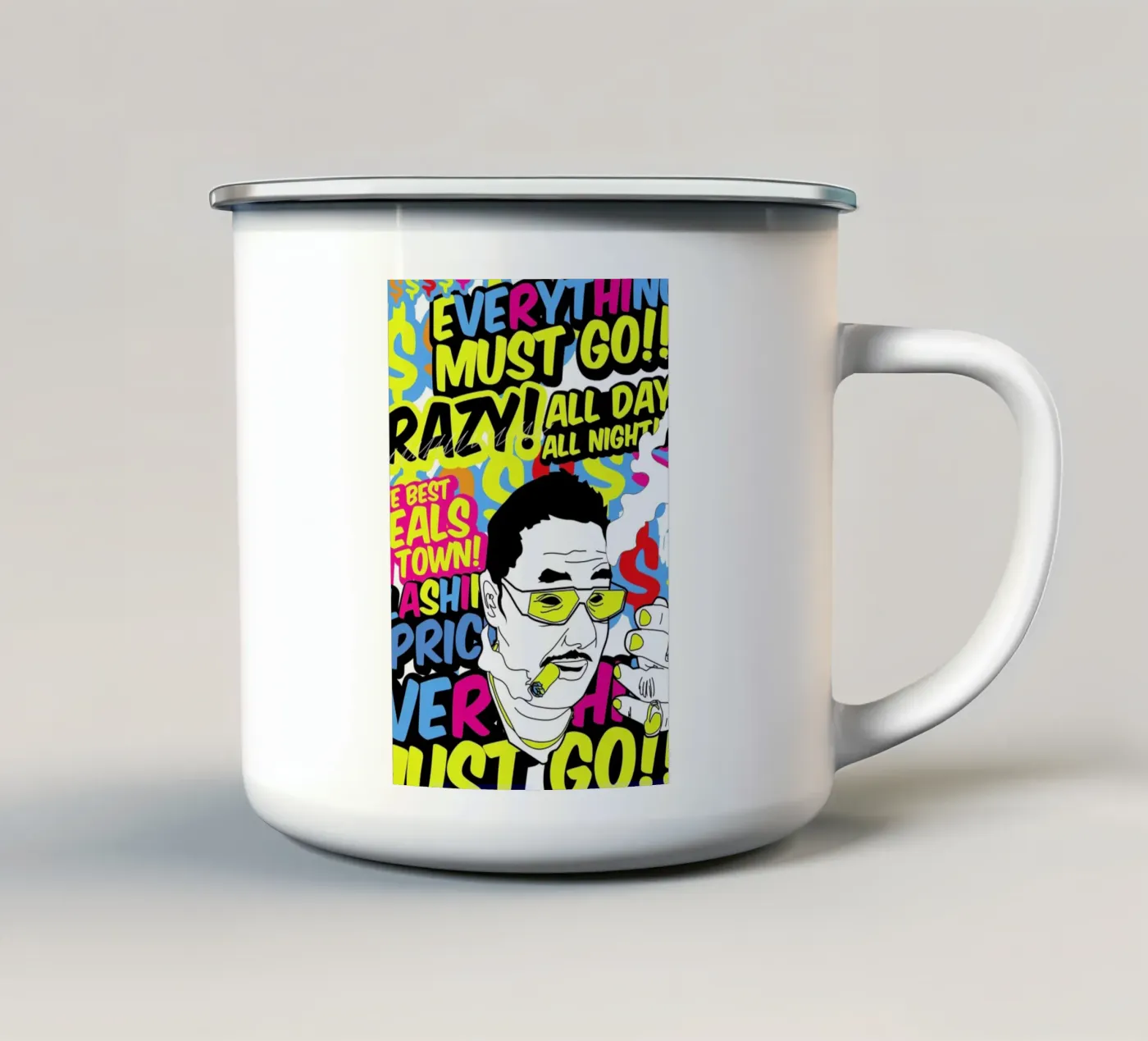 Everything enamel mug by JRuggs