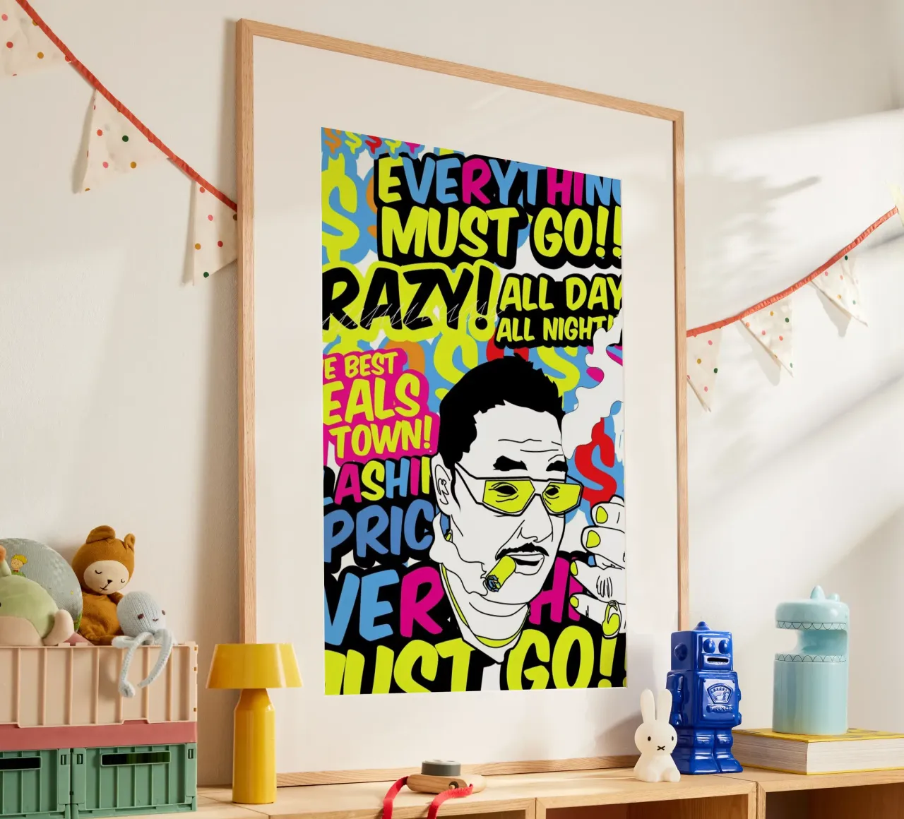 Everything poster con telaio in legno da JRuggs