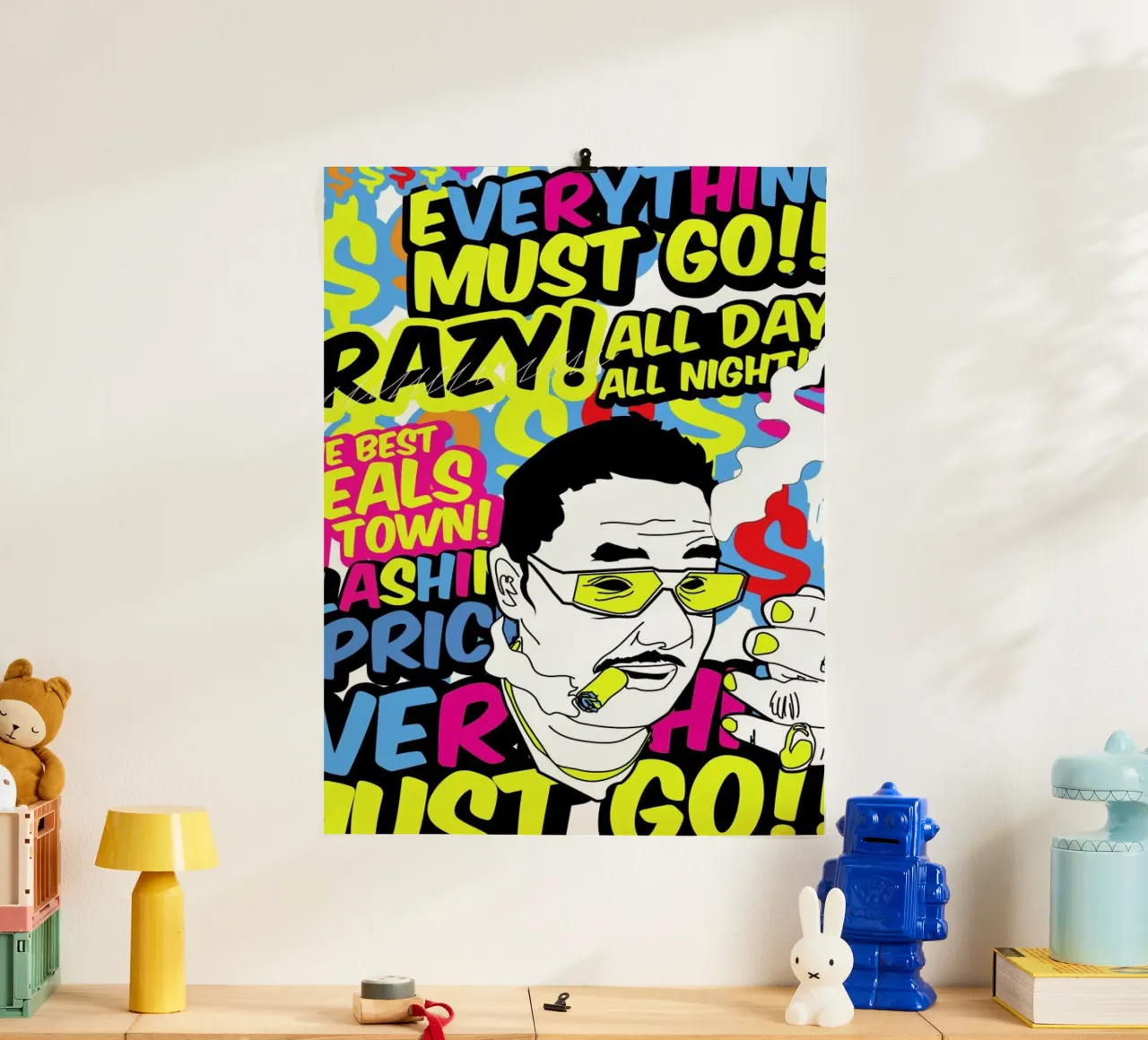 Everything poster con telaio in legno da JRuggs