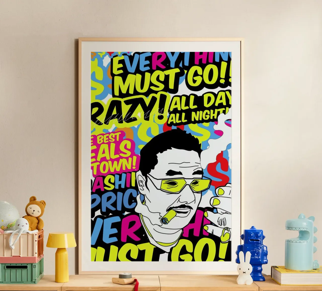 Everything poster con telaio in legno da JRuggs