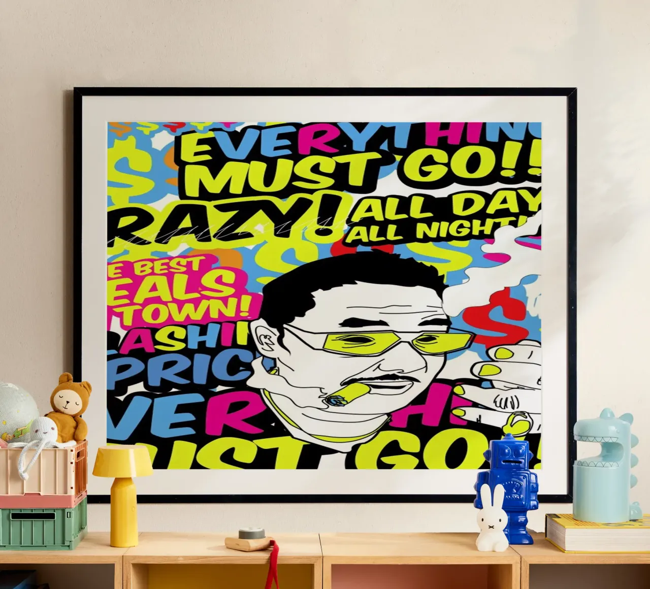 Everything poster con telaio in legno da JRuggs