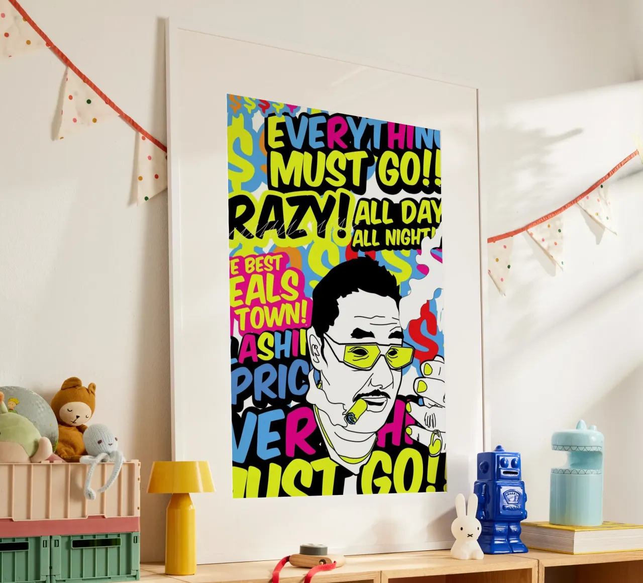 Everything poster con telaio in legno da JRuggs