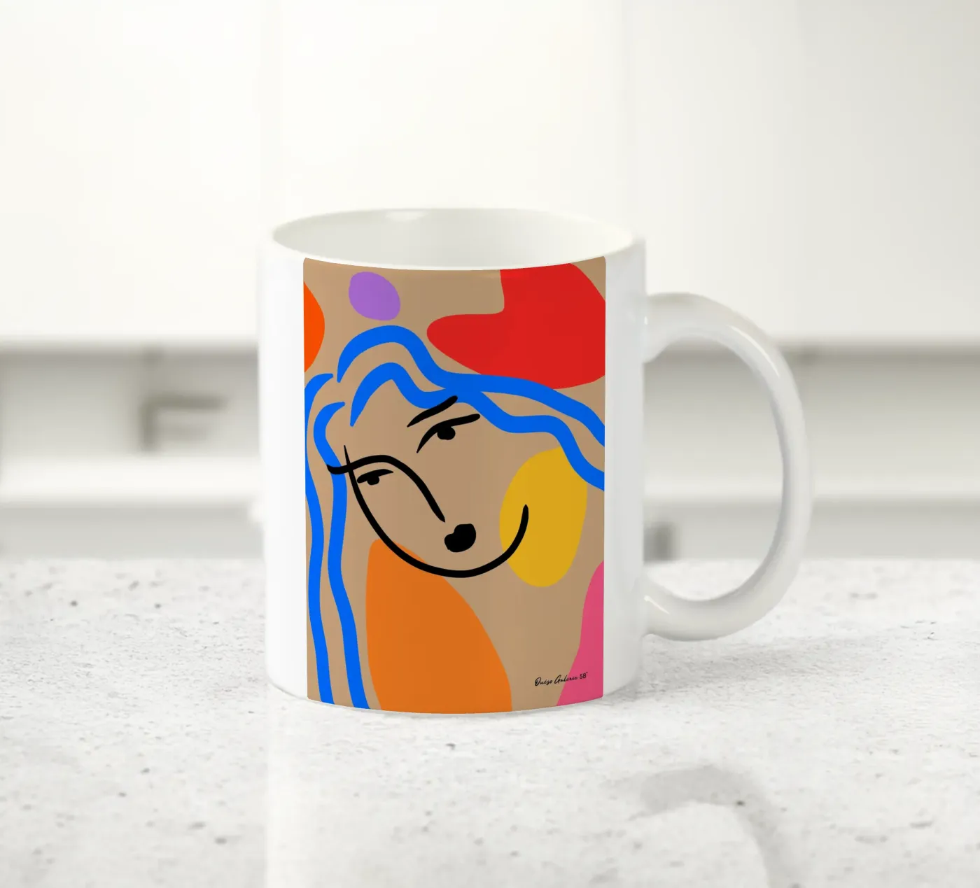 Soft Vibrations ceramic mug by Mike Leymi