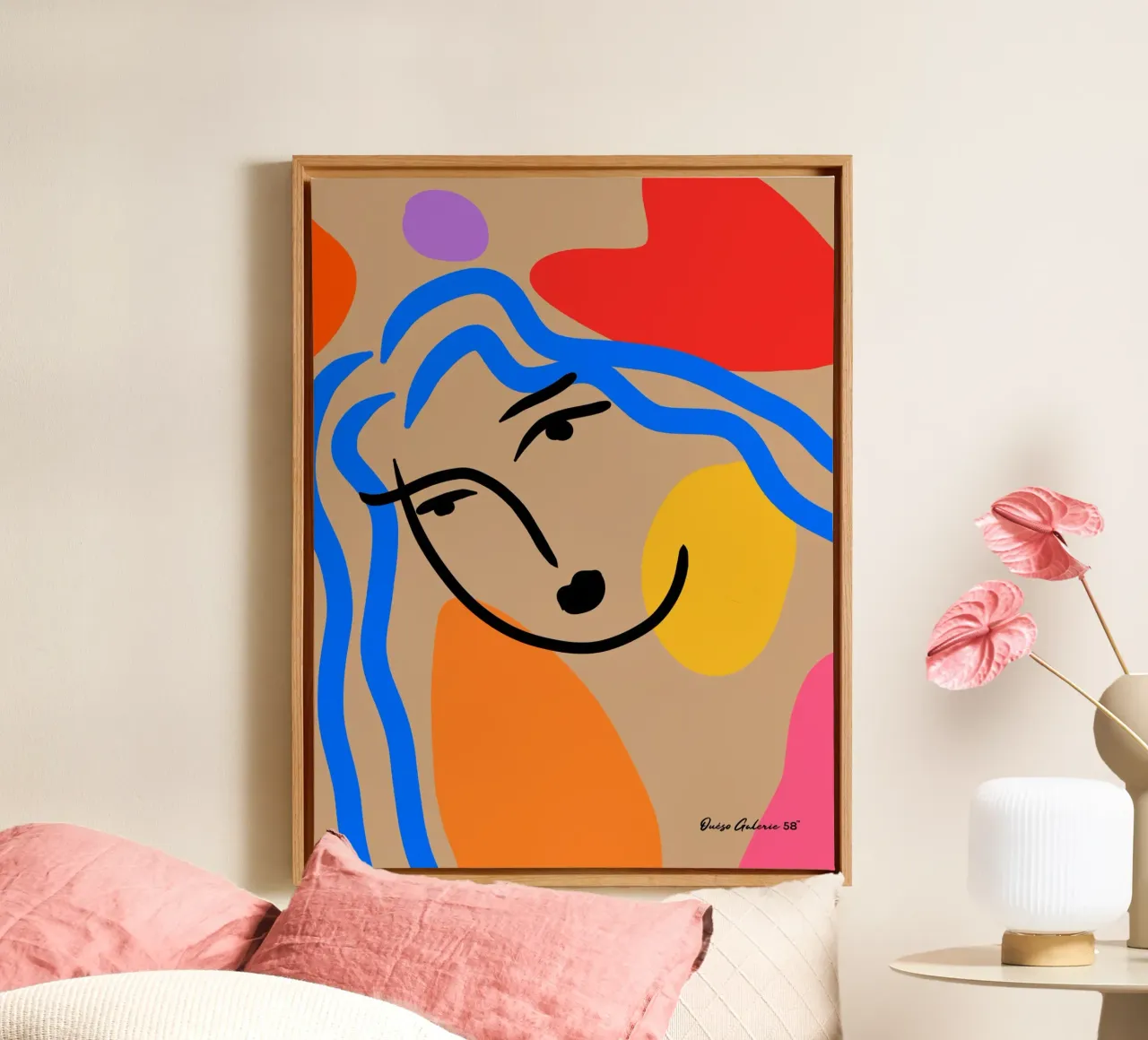 Soft Vibrations canvas met Baklijst van Mike Leymi