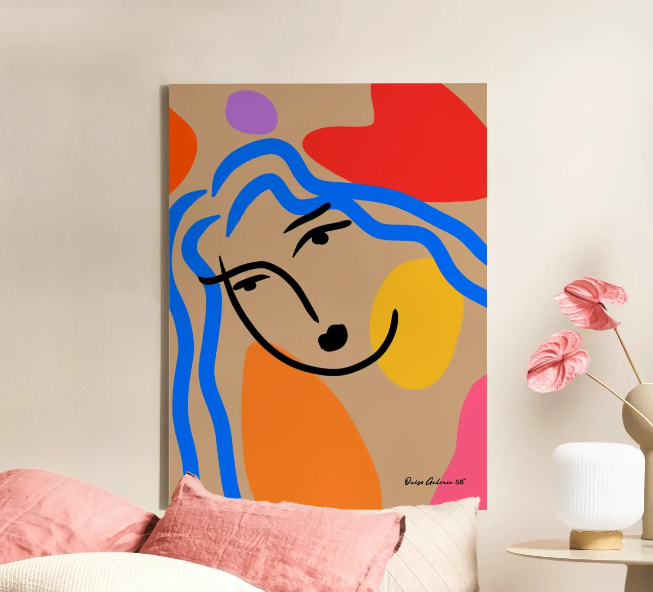 Soft Vibrations canvas met Baklijst van Mike Leymi