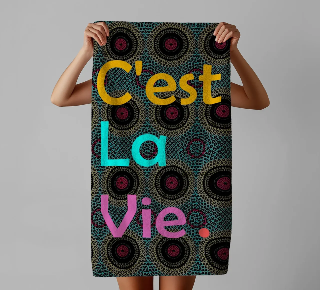 C'est la vie asciugamano da bagno da Mathudace Créas