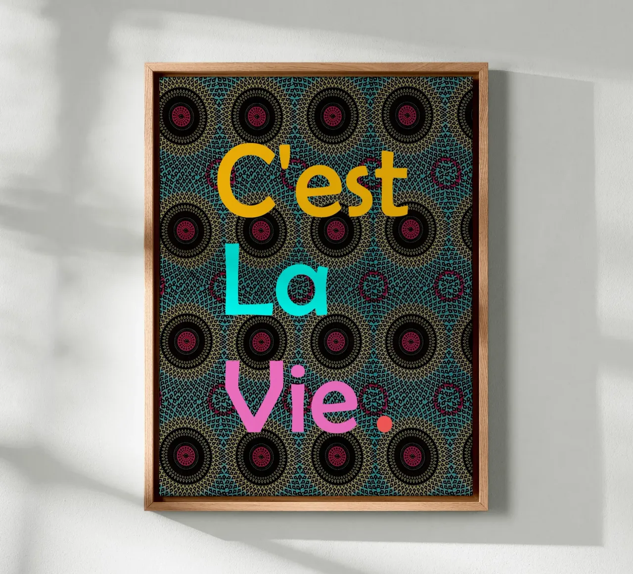 C'est la vie tela da Mathudace Créas