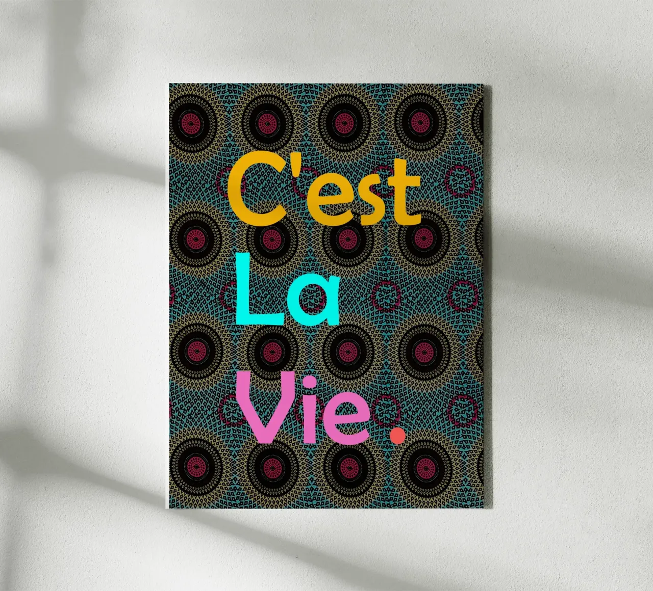 C'est la vie tela da Mathudace Créas