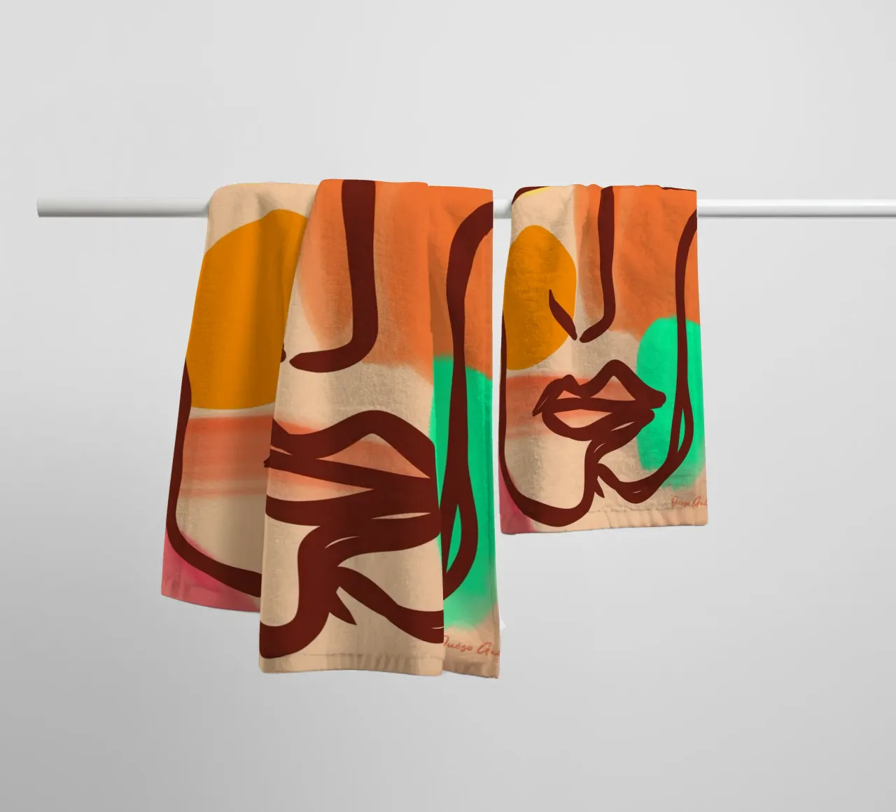 Dynamic Horizons asciugamano da bagno da Mike Leymi